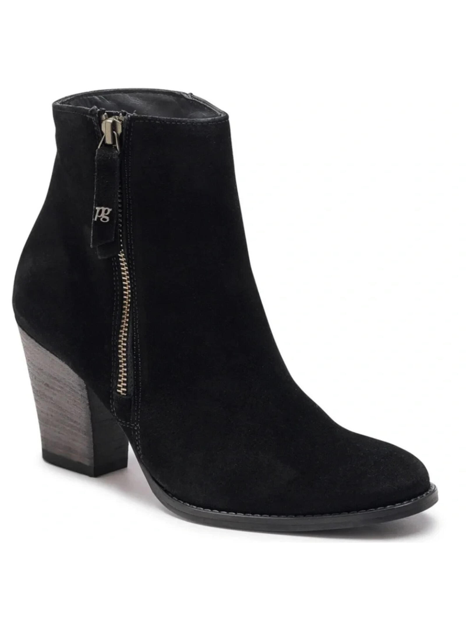 New, Paul Green Reya Soft Suede Bootie In Black Sz 6 Us 8.5 #B98